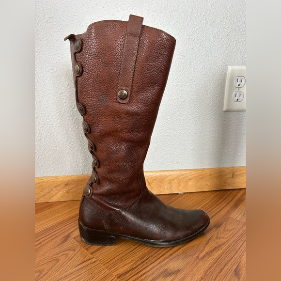 Matisse Dark Brown Leather Heeled Boots - Picture 5 of 15